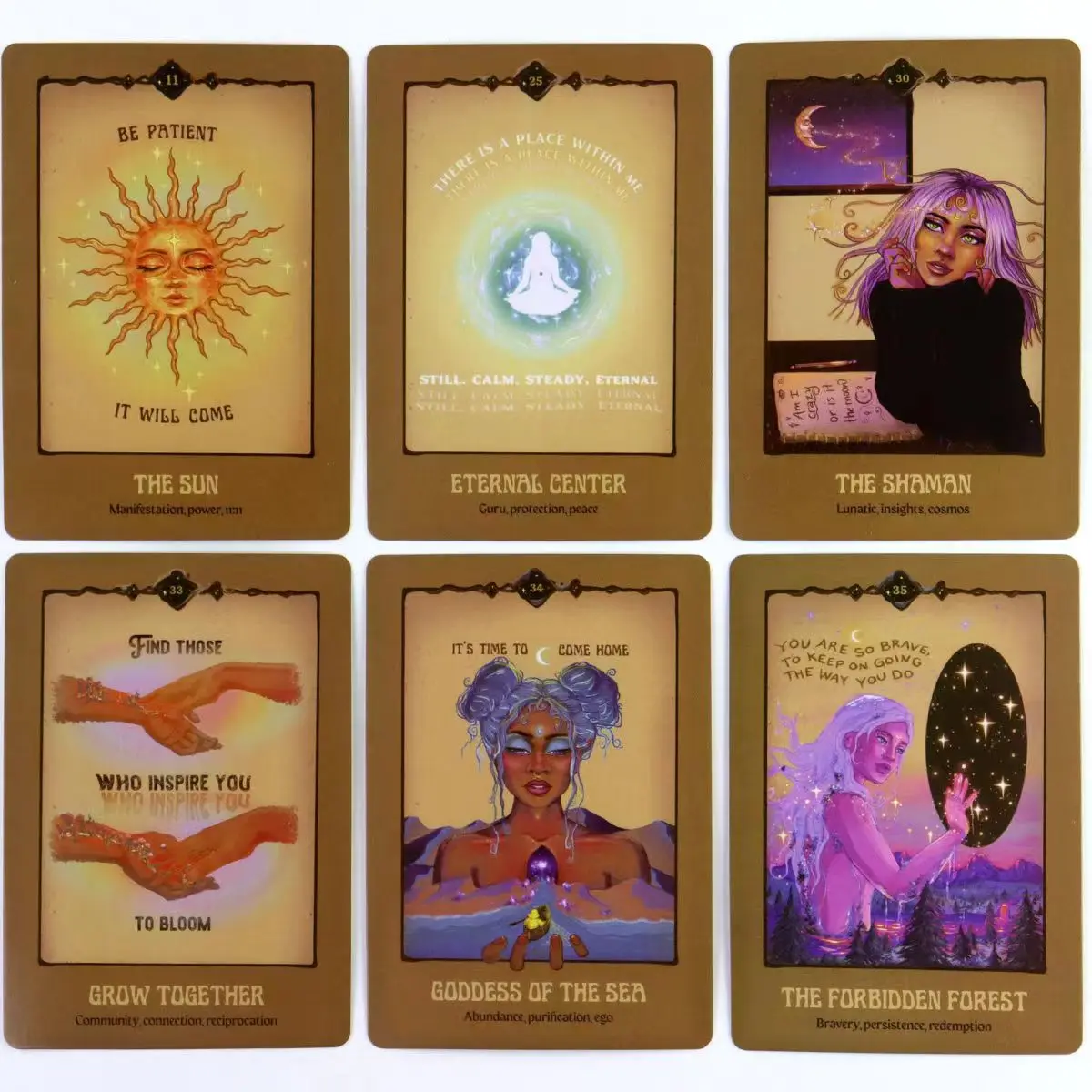 Espírito mágico oráculo tarot set 10,4x7,3 cm: o brilhante de você, 44 peças