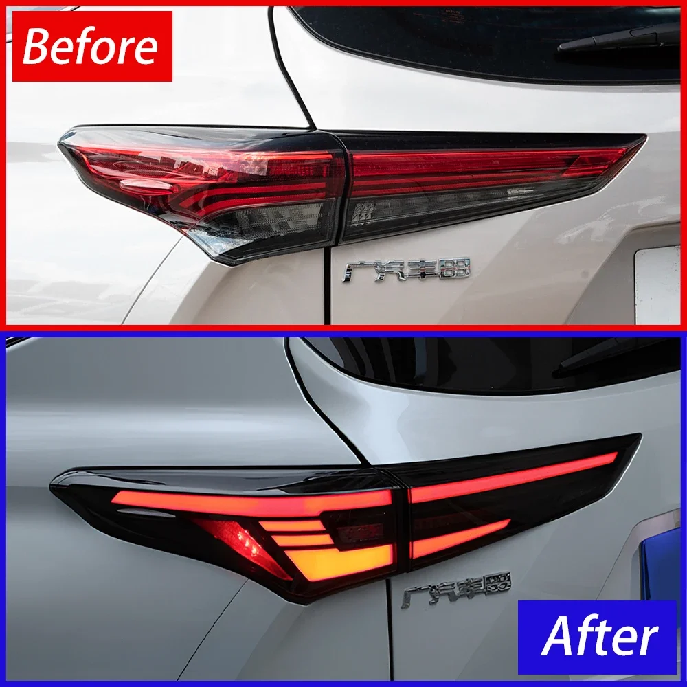 Auto Rear Back Lamps Assembly For Toyota Highlander Kluger 2022-2023 High Quality LED Dynamic Turn Car Tail lights Accessories