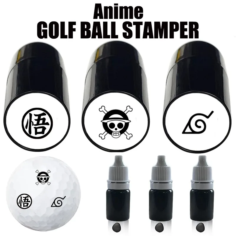 One Piece Golf Ball Stamper Anime Pattern Stamp Impression Seal Marker Quick-dry Plastic Multicolors Personalize your Golf Balls