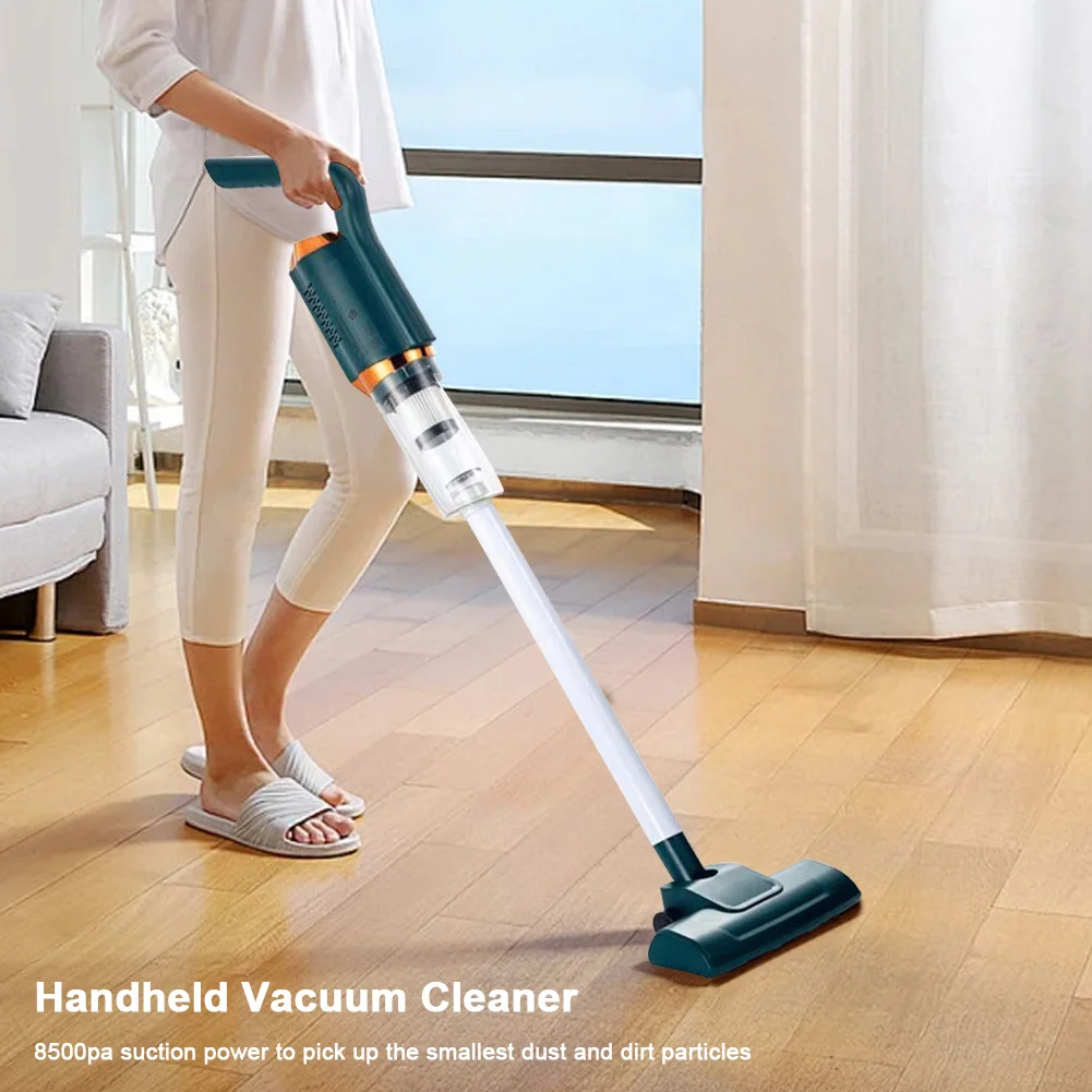 Vacuum Electric Sweeper 120W Handheld Wireless Vacuum Cleaner USB Rechargeable 2000mAh Mopping Machine for Vehicle Home Cleaning