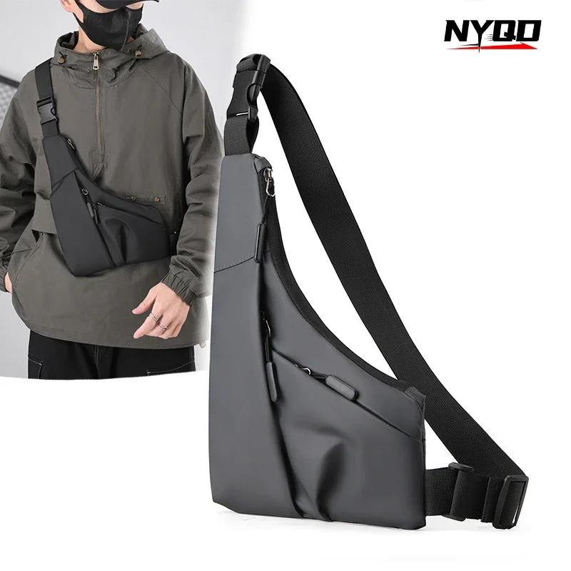 Bolsa crossbody para motocicleta, bolsa oculta anti-roubo, bolsa de bolso pessoal invisível, mochilas de ombro masculinas e femininas