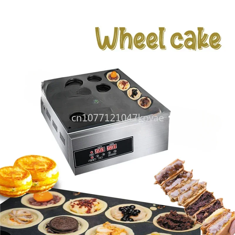 

Wheel Cake Making Machine Pie Maker Snack Equipment with CE Commercial Red Bean Cake Wheel Machine 16 Hole Automatic