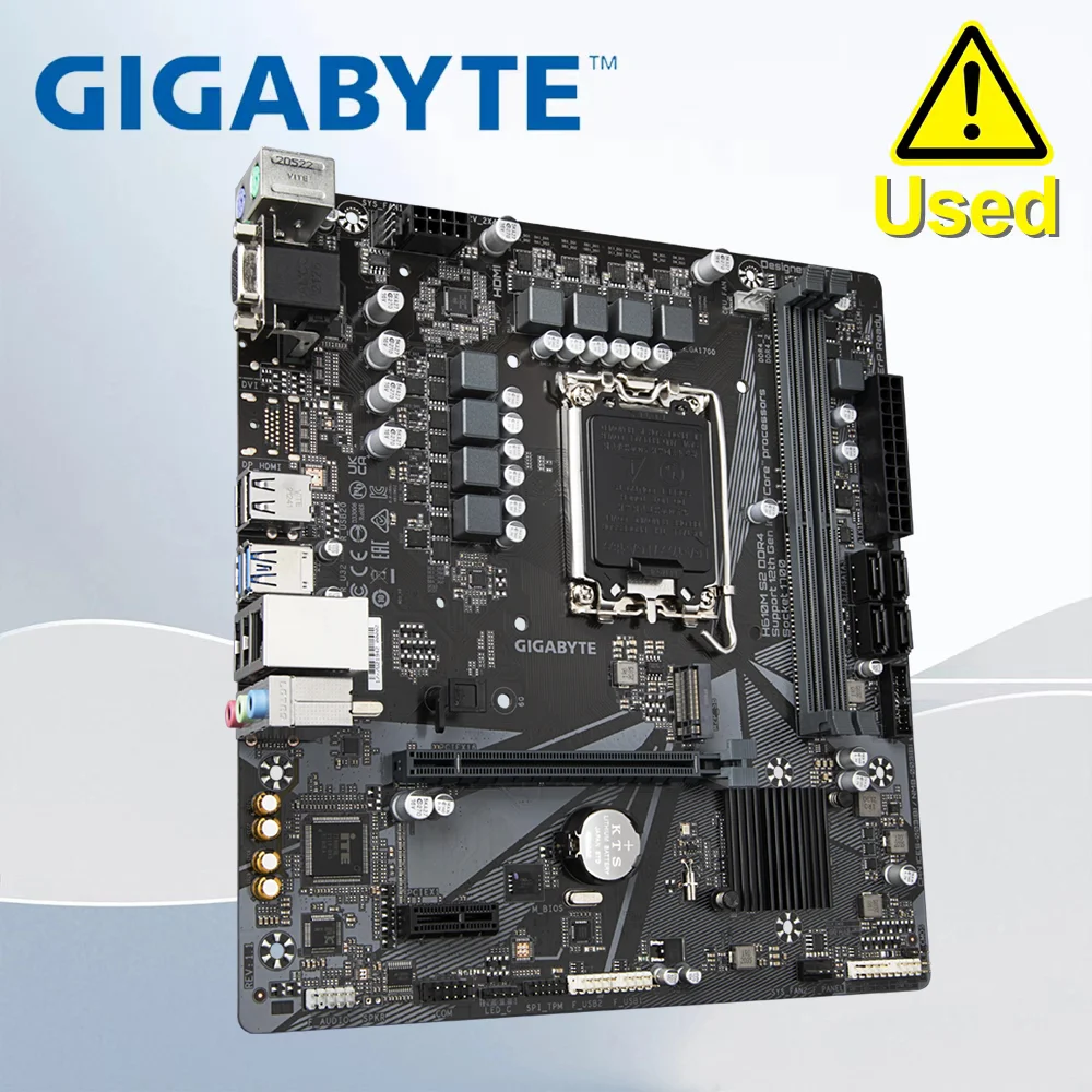 GIGABYTE H610M S2 DDR4 LGA 1700 2×DDR4  64GB 1×VGA 1×PS/2 4×USB2.0