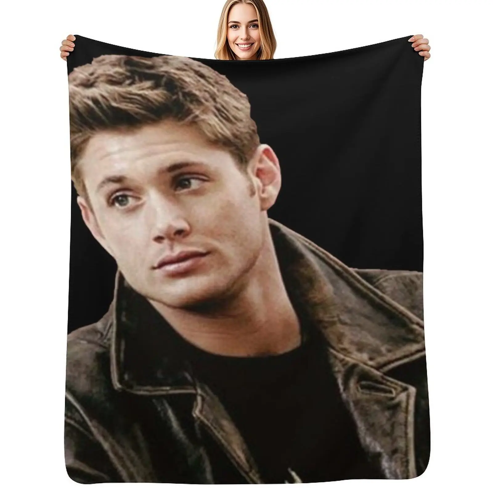 

Dean Winchester Supernatural Throw Blanket All Season Lightweight Soft Blanket for Bed