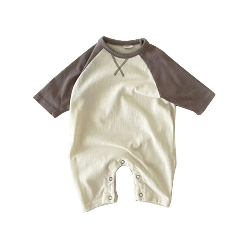 Neue Frühling Herbst Baby Bodysuit weiche Baumwolle Kleinkind Overalls für Mädchen Jungen Neugeborene einteilige Kleidung Korea Stil Säugling Stram pler