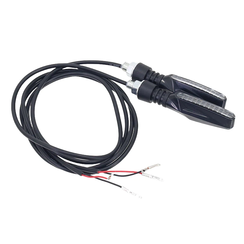 لأضواء الدراجات النارية الكلاسيكية عالية السطوع بدوره أضواء مؤشر الإشارة الجبهة الخلفية الأبيض يوم تشغيل أضواء تتدفق مصابيح الفرامل #2