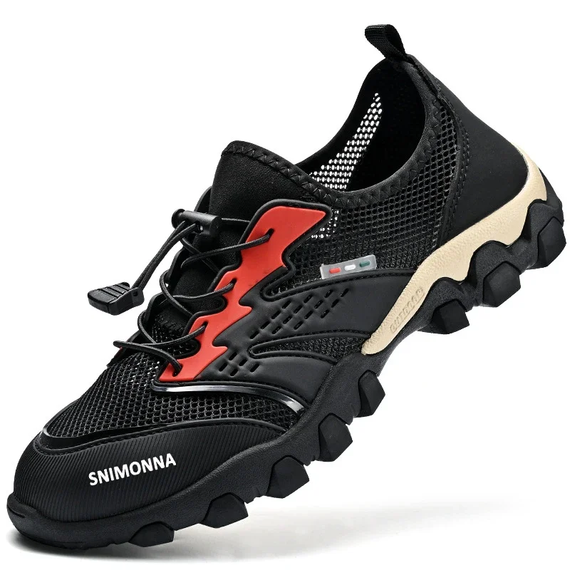 

New Men's Fishing Casual Shoes Breathable Mesh Shoes Comfortable Fashion Walking Hiking Shoes Outdoor Men's Sneakers