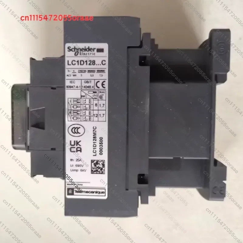 Original Schneider Automate Electric Modular LC1D128M7C 4P 2NO 2NC AC DC Contactor 24V 220V 110V 48V 380V Power Contacts