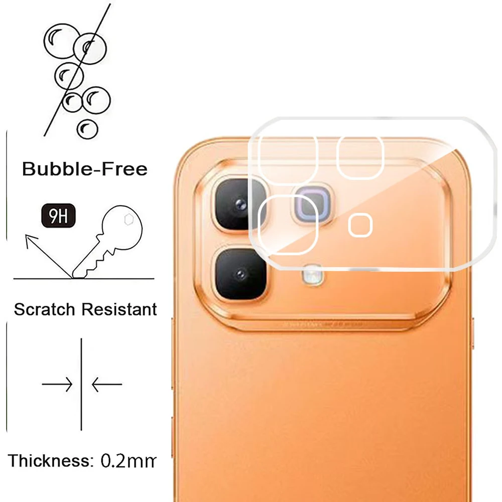 Szkło hartowane 3D HD na obiektyw aparatu, tylna osłona obiektywu, ochraniacz ekranu dla Infinix Note 60 Pro 5G — zdjęcie produktu 3