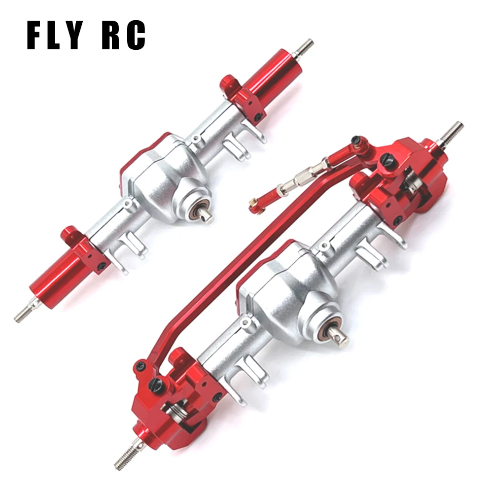 Przednia i tylna oś różnicowa metalowa do Mn128 Mn86 G500 części zamienne akcesoria do zdalnie sterowany samochód gąsienicowy zdalnego sterowania