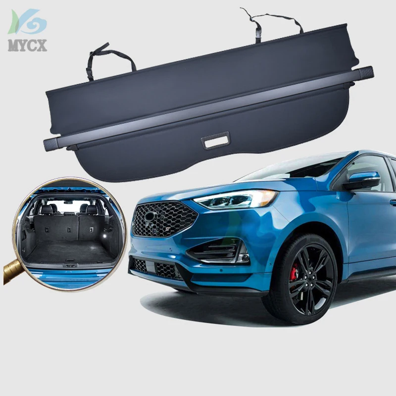 

Car Interior Rear Trunk Cargo Luggage Cover Security Shade Shield Curtain Retractable Cargo Cover For Ford Edge 2019