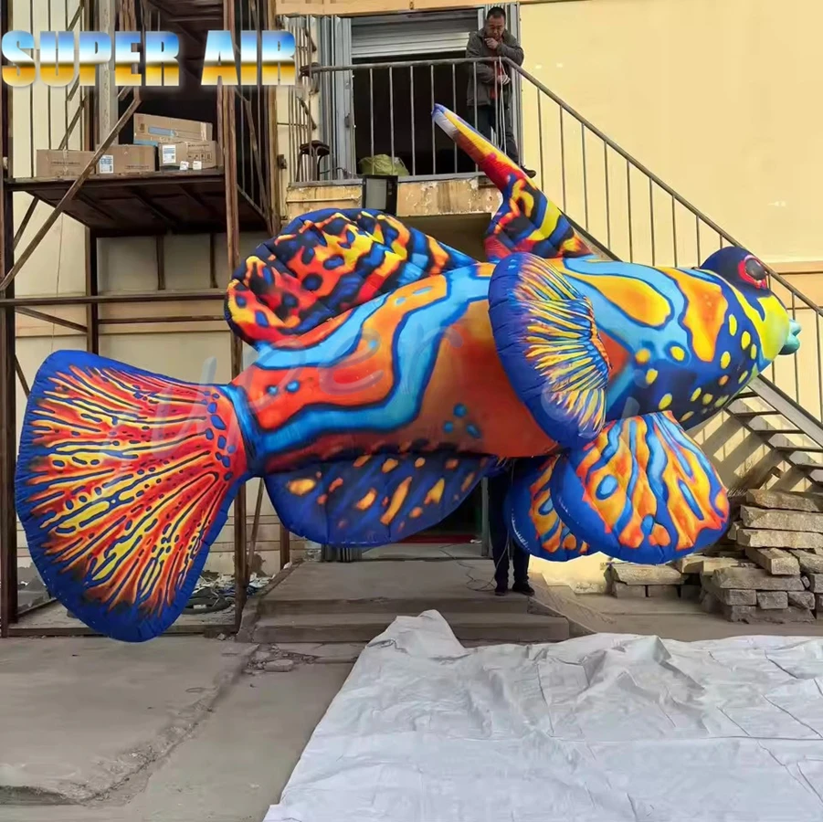 ديكور حفلات جميل، راي مانتا معلق ضخم قابل للنفخ لخلفية المسرح