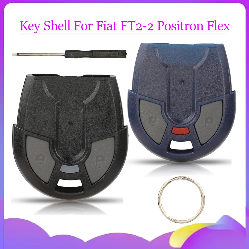 jingyuqin New Remote Car Key Case For Fiat FT2-2 Positron Flex (PX52) Only Head Alarm Buttons PX32 290 EX300 330 360 Shell Cover