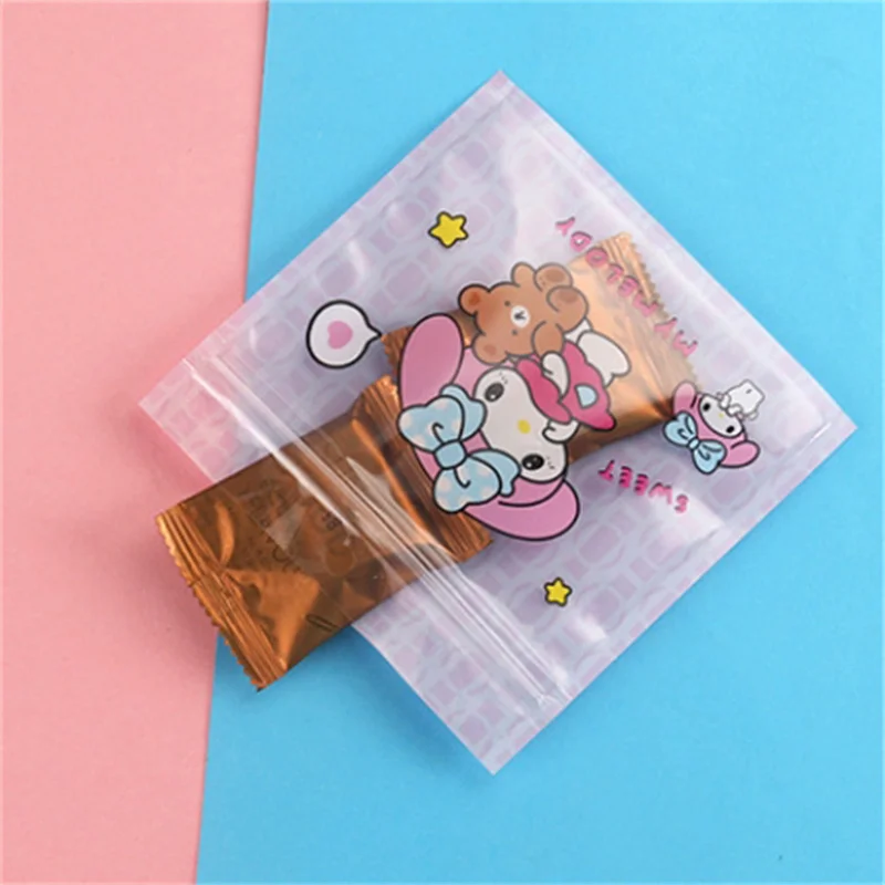 20pcs Sanrio Cartoon Kuromi Pochacco Cinnamoroll Ziplock Jewelry Packaging Bag Storage Sealed Bag Gift Packaging Bag