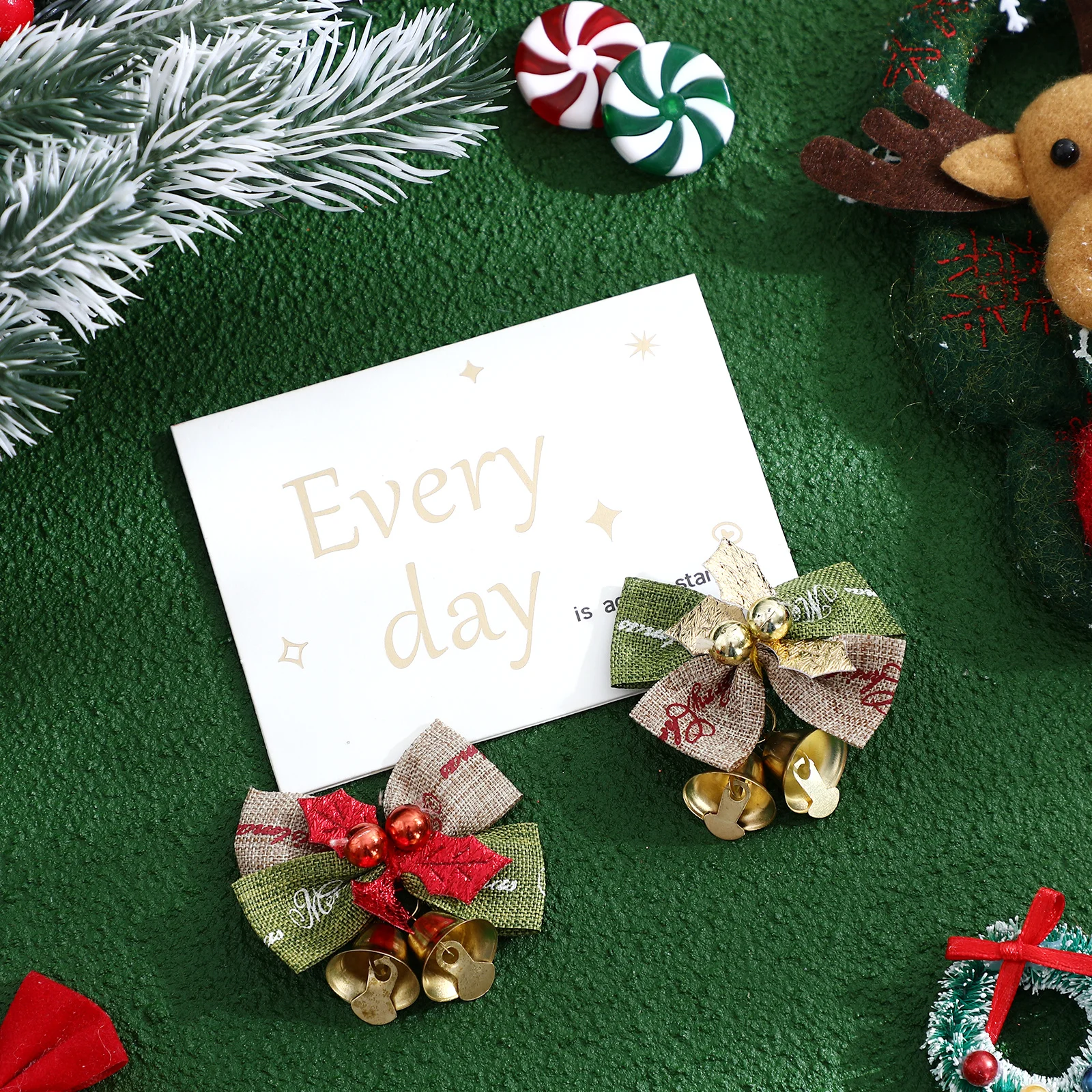 

1Pcs Christmas Decorative Bow High Quality Xmas Tree Hanging Ornament Gift Box Decoration Unique Xmas Party Accent