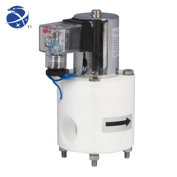 YUNYI chemical resistant solenoid valve 24v  AC 220V