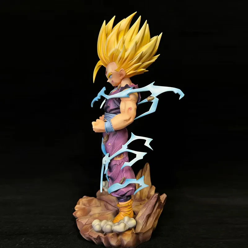

Коллекционная фигурка Гохана из Dragon Ball Super Saiyan Two с двумя сменными головами, модель из ПВХ, украшение для рабочего стола, для коллекционеров аниме