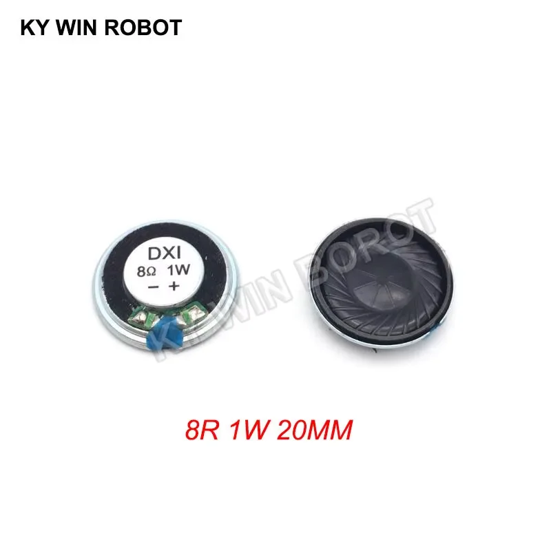 5 ピース/ロット新超薄型ミニスピーカー 8 オーム 1 ワット 1 ワット 8R スピーカー直径 20 ミリメートル 2 センチメートル厚さ 4 ミリメートル