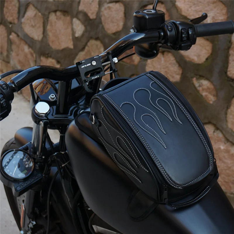 ยอดนิยมรถจักรยานยนต์ด้านหลังถังกระเป๋ากันน้ําแม่เหล็กรถมอเตอร์ไซด์ Toolkit น้ํามันการใช้ถังกระเป๋าเดินทางสําหรับ Honda Yamaha Su