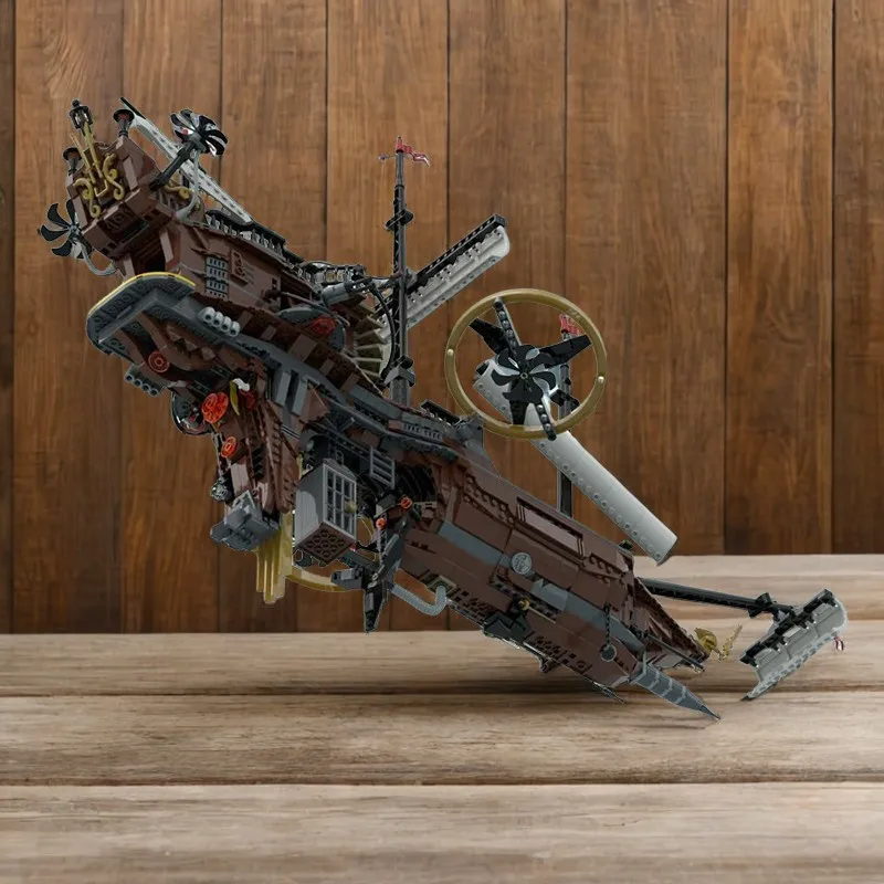 

2285 шт. Moc стимпанк пиратский дирижабль «Бронзель» DIY строительная игрушка для детей подарок на день рождения и развитие творчества