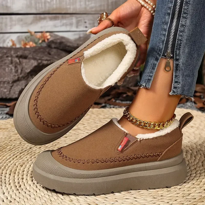 2025 Winter New Women Boots Outdoor Casual Cotton Anti-slip Ankle Boots Comfortable Warm Designer Shoes Women Zapatos De Mujer