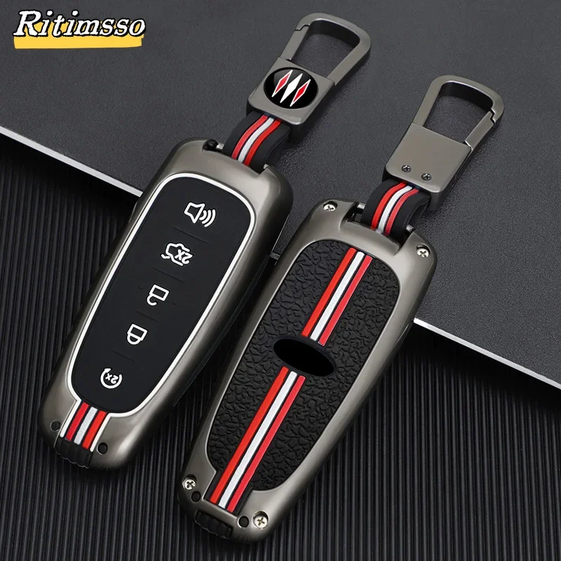 Alloy Car Remote Key Case Cover Shell Fob For Ford Edge Explorer Escape Focus Taurus Flex Lincoln MKS MKT MKX MKZ Navigator Etc