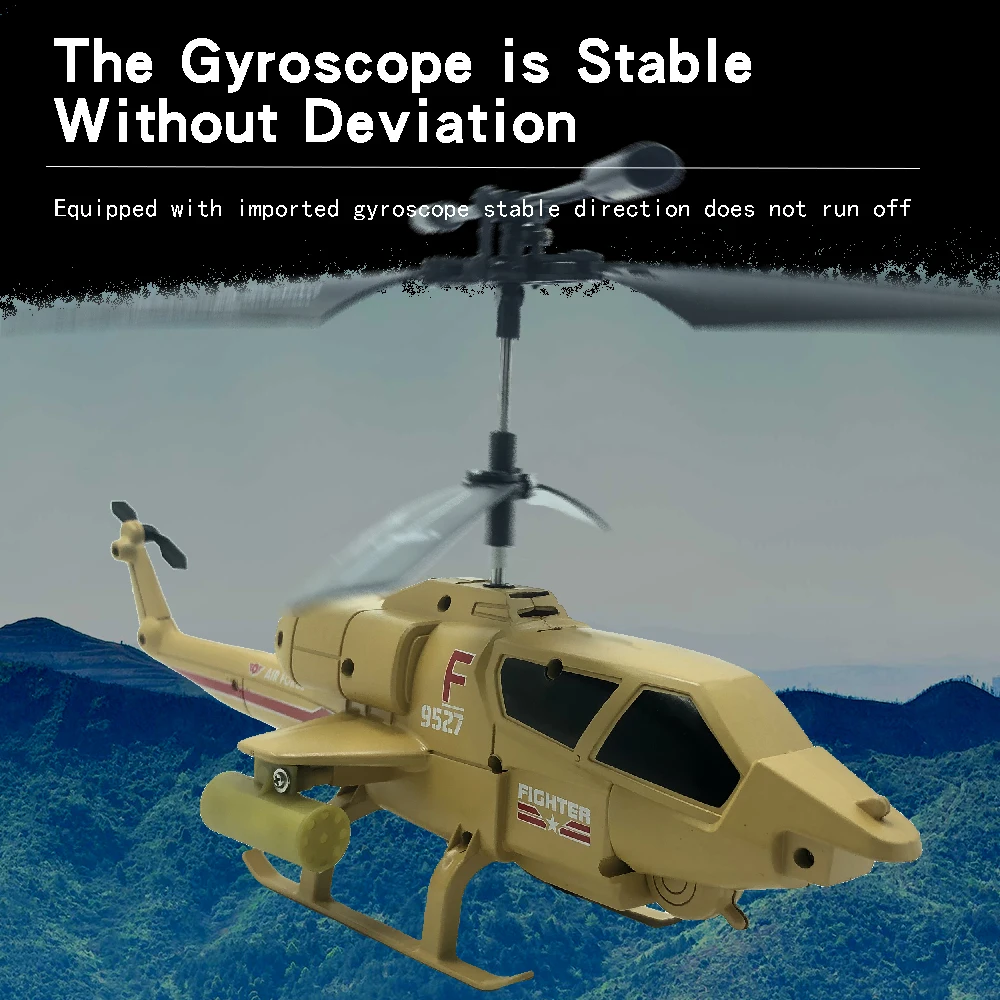 EBOYU JS9 Military RC Helicopter IR 3CH with Gyroscope Remote Control Helicopter Model RC Airplane Drone Gift Toy for Kids