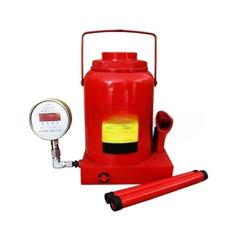 Vertical Hydraulic Cylinder Jack with Pressure Gauge for Experiment Use