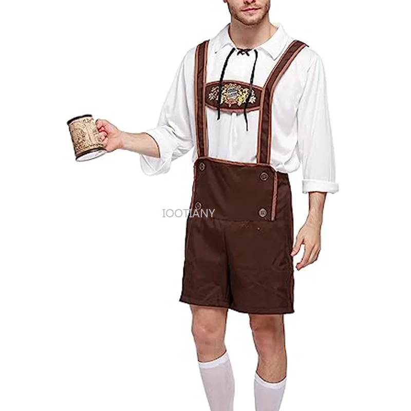 男性、german bavian、ビールコスチューム、ハロウィーン、大人、カーニバル、ステージパフォーマンス服、2024の多くのoktoberfestコスチューム