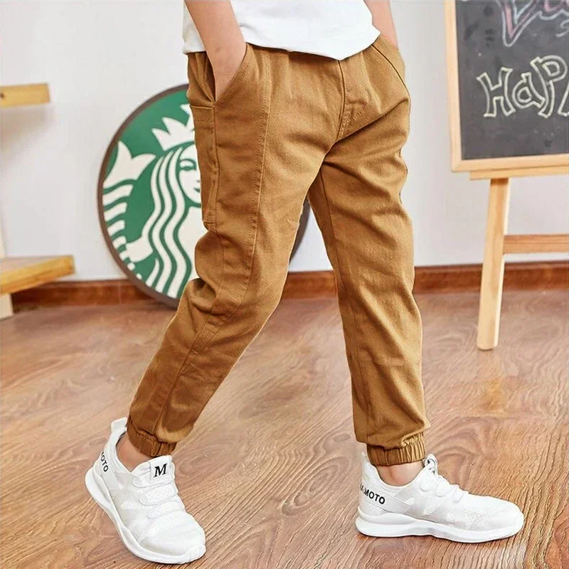 Boys Pants Children Trousers Casual Kids Sports Pants Teenager Boys Clothes Spring Autumn Cotton