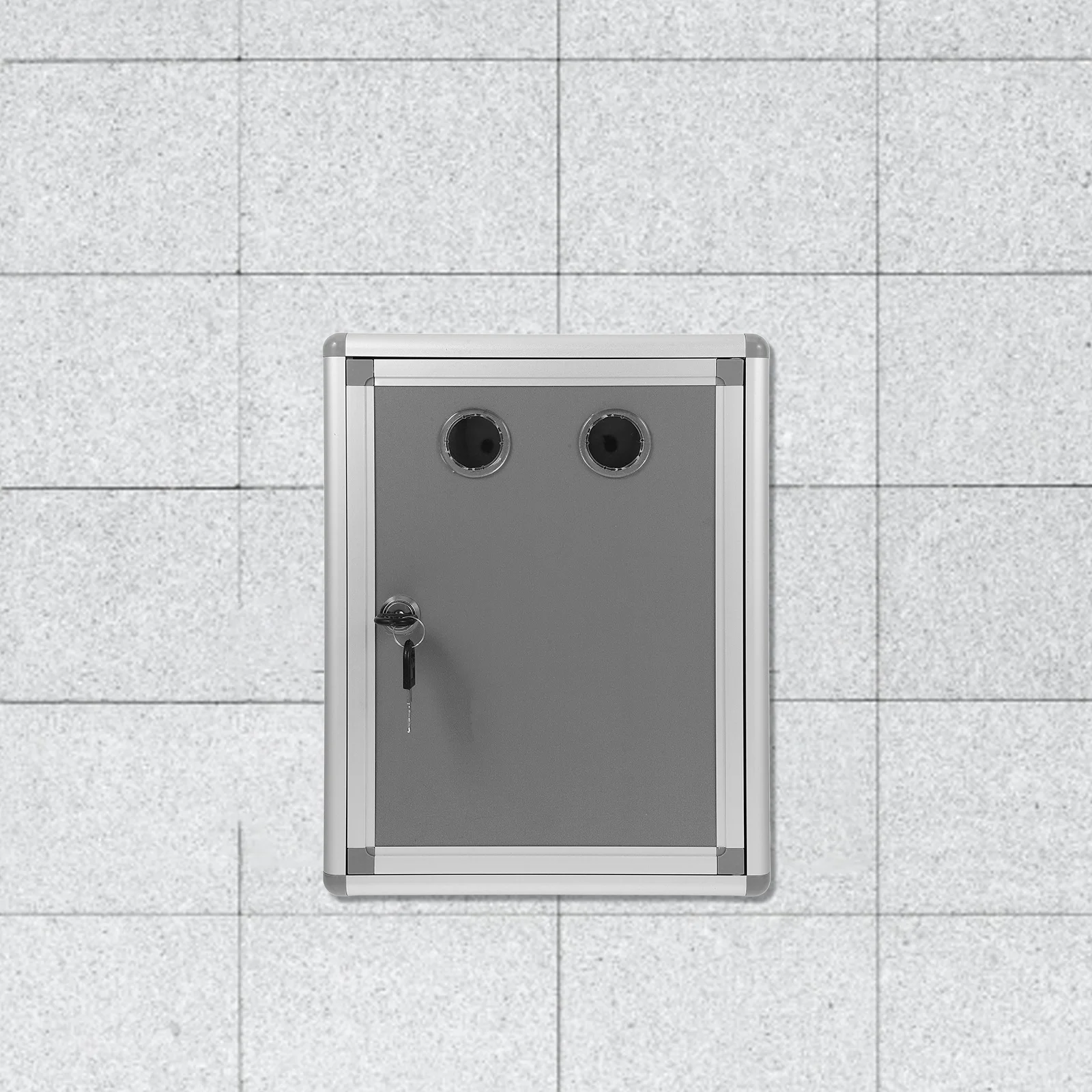 

Lockable Wall Mailbox Aluminum Alloy Suggestion Box Safe Letter Storage for Office Home Interoffice Wall Suggestion Box