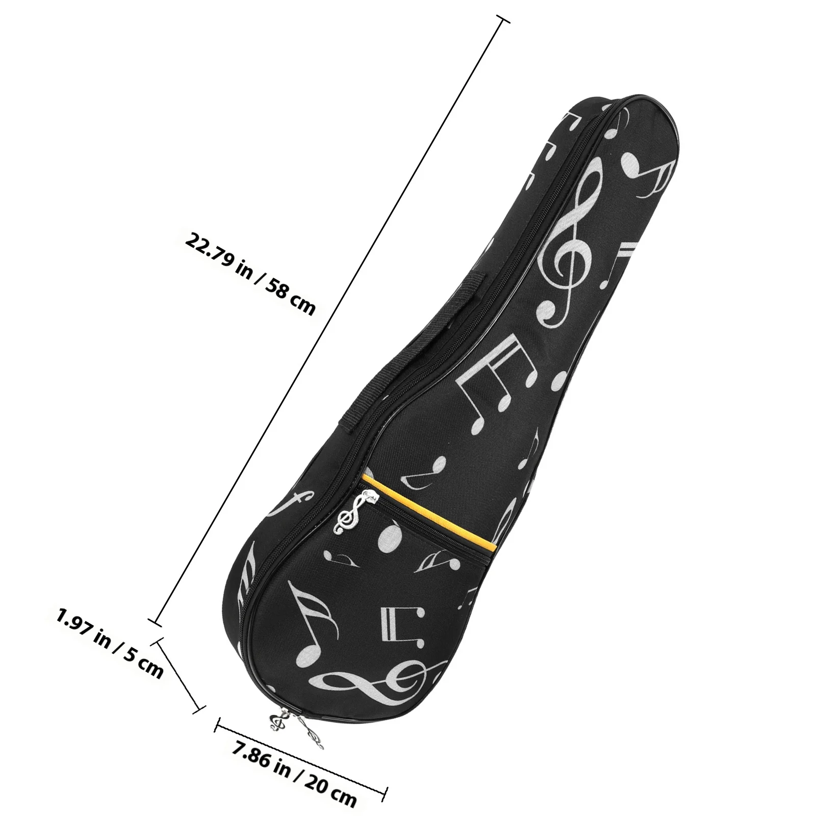 حقيبة القيثارة حافظة سميكة الإسفنج الحشو المحمولة السفر المنظم ل 21/23/26 بوصة القيثارة كيس التخزين الناقل