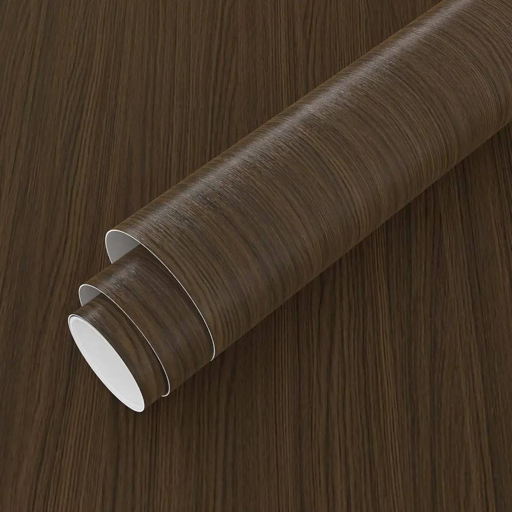 ورق جدران سميك وواسع جدًا من الخشب البني قابل للتقشير واللصق لأسطح الطاولات وأسطح الطاولة