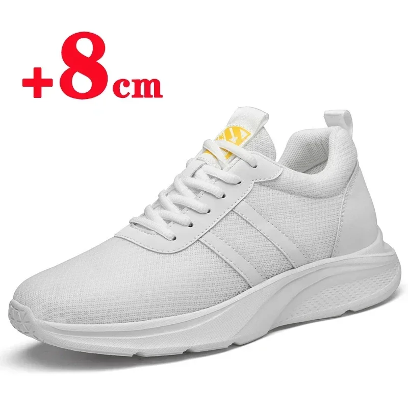 Elevator shoes height increased shoes for men casual sneakers increasing shoes man shoes breathable 6-8cm designer shoes men