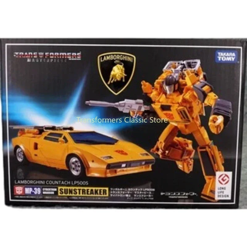 W magazynie Transformers Toys Masterpiece MP-39 Sunstreaker KO Edition Klasyczne figurki akcji Cybertron Autobots Kolekcjonerskie