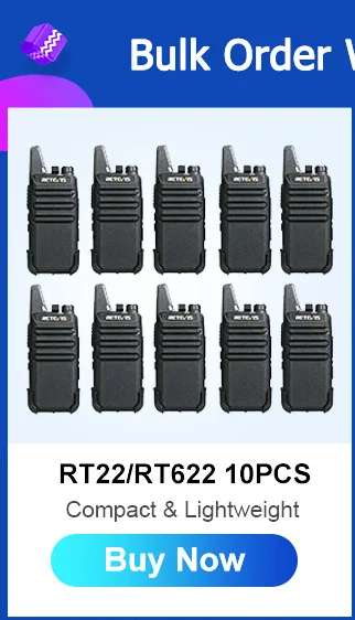 Retevis B63H Walkie-Talkie Mini-Funkgerät mit verstecktem Display, tragbares PMR446 VOX Profi-Funkgerät für Restaurant und Hotel – Detail 1
