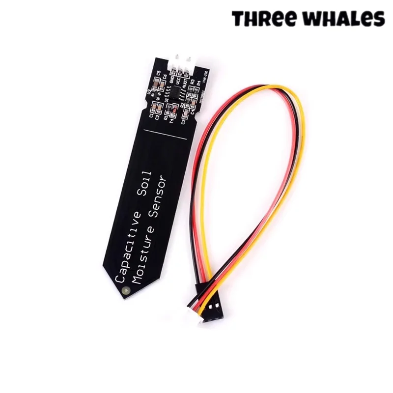 5/20/100PCS Capacitive Soil Moisture Sensor Module Not Easy to Corrode Wide Voltage Wire 3.3~5.5V Corrosion Resistant W/ Gravity