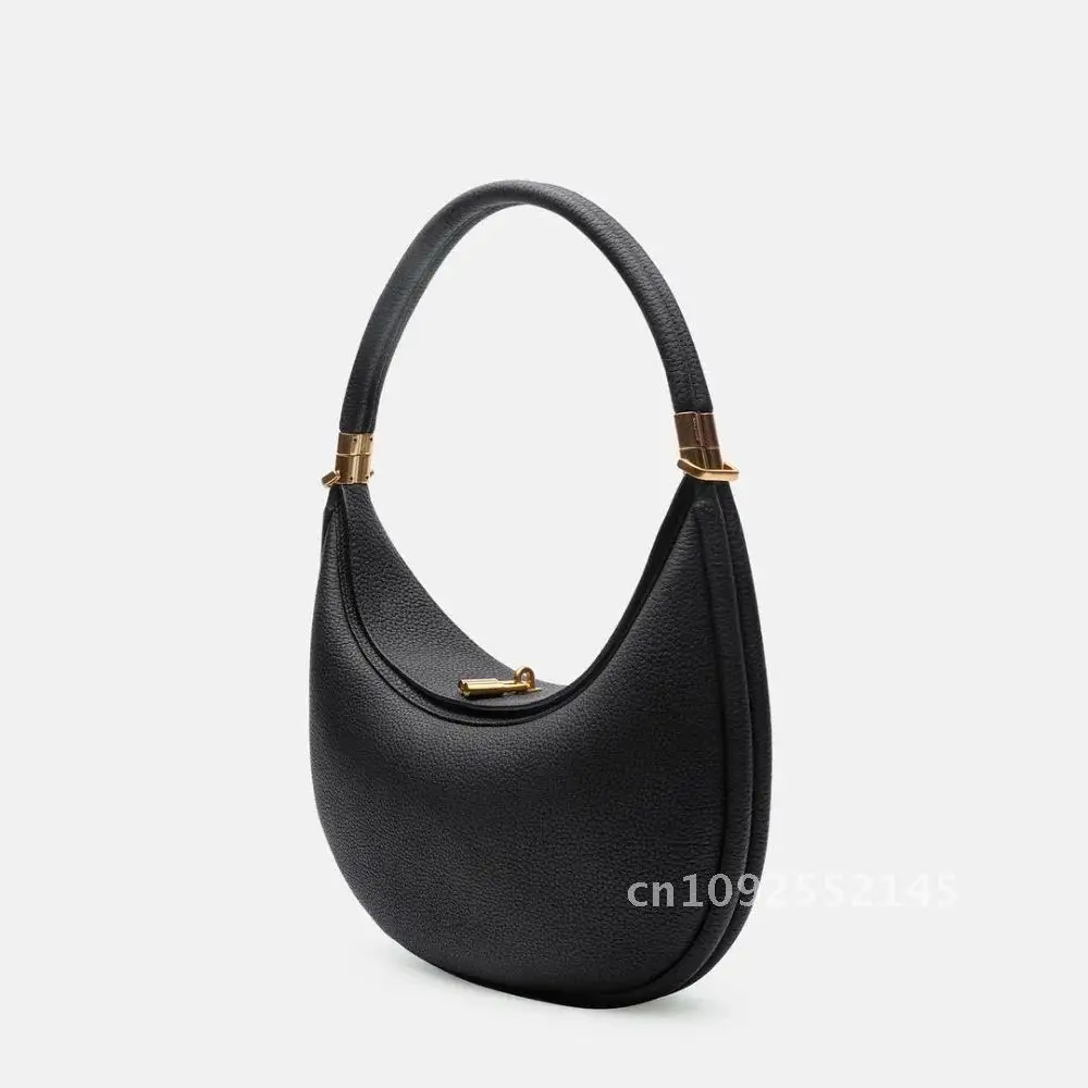 Luna bolso de viaje 4 en 1, bolso de cuero Original para mujer, bolso elegante exquisito de media luna, Mini bolso de mano de hombro cruzado