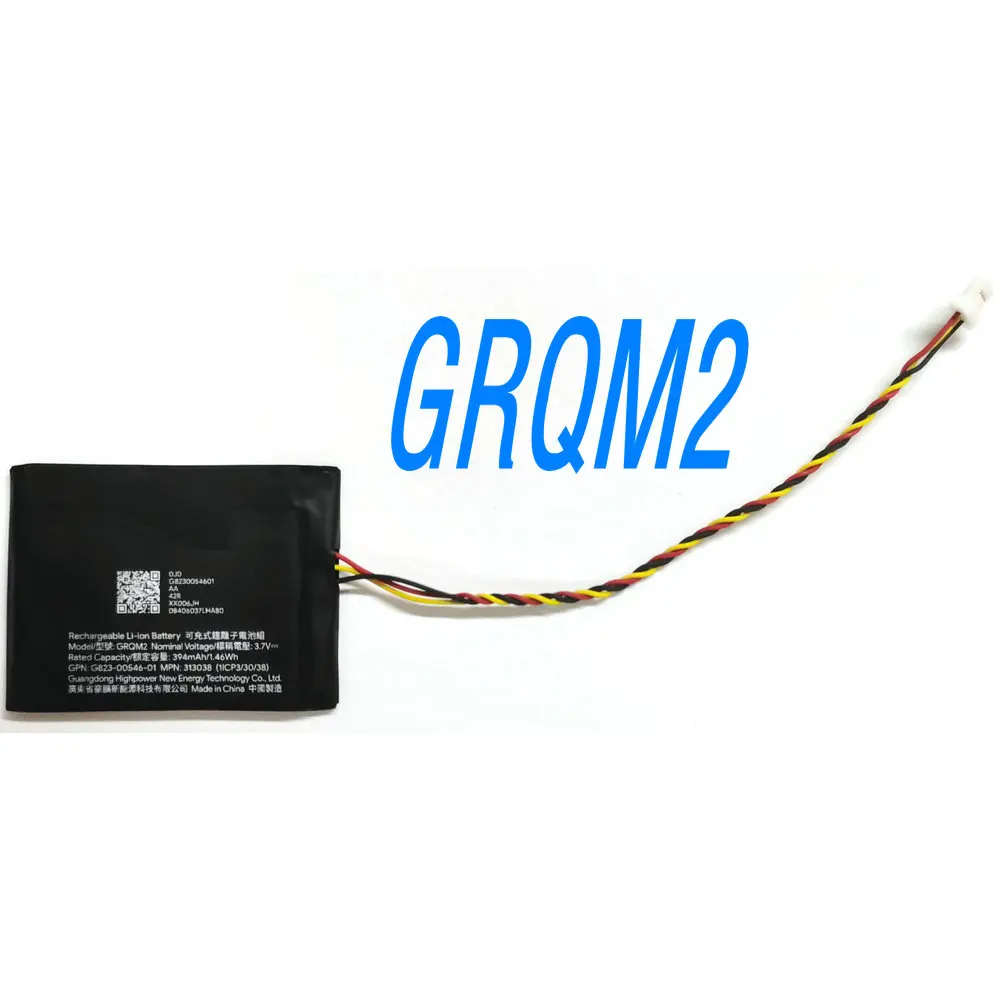 

2025 Year 3.7V 394mAh GRQM2 Rechargeable Li-ion Battery for Google G823-00546-01 313038 Smartwatch