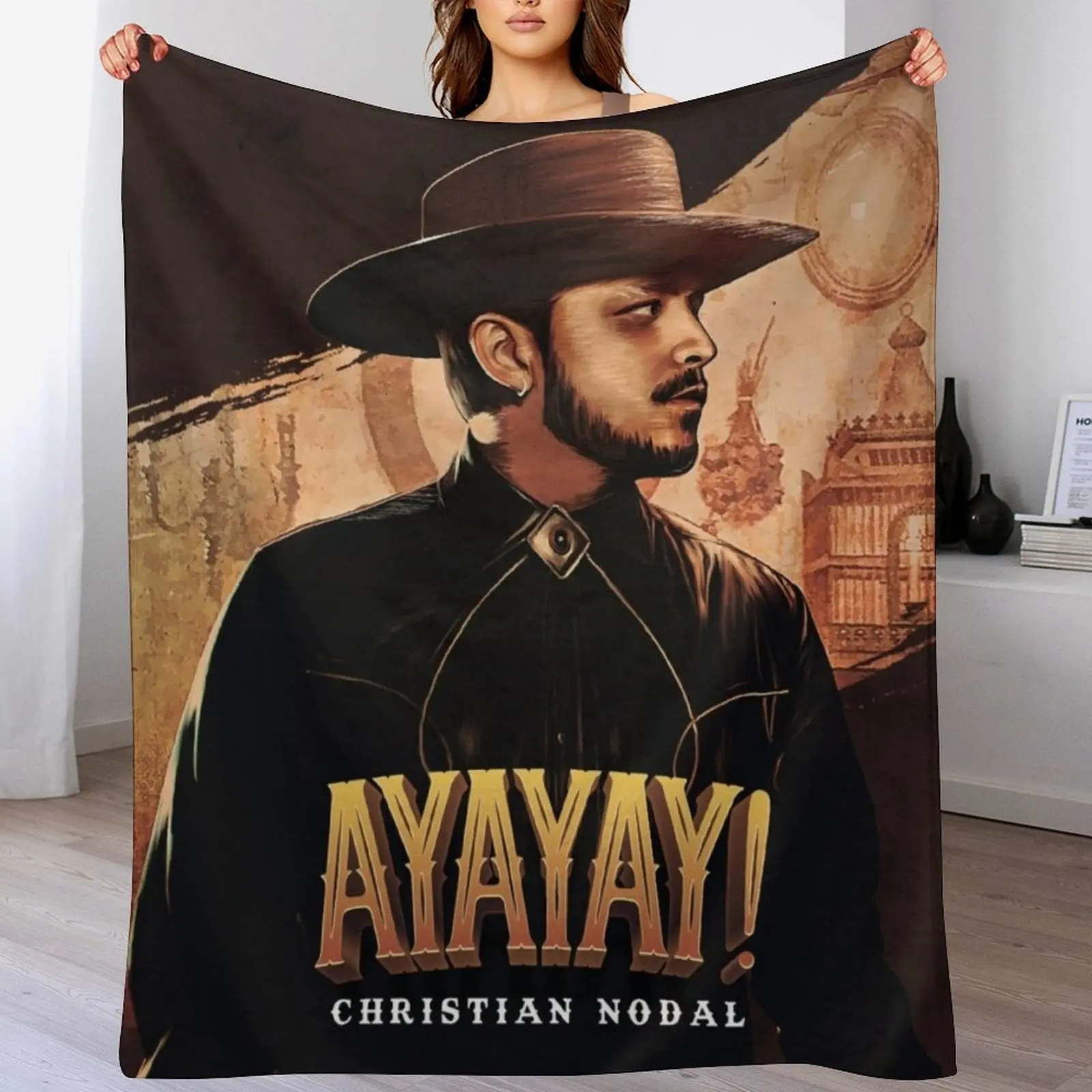 Christian Nodal Throw Blanket Soft Big heavy to sleep Blankets