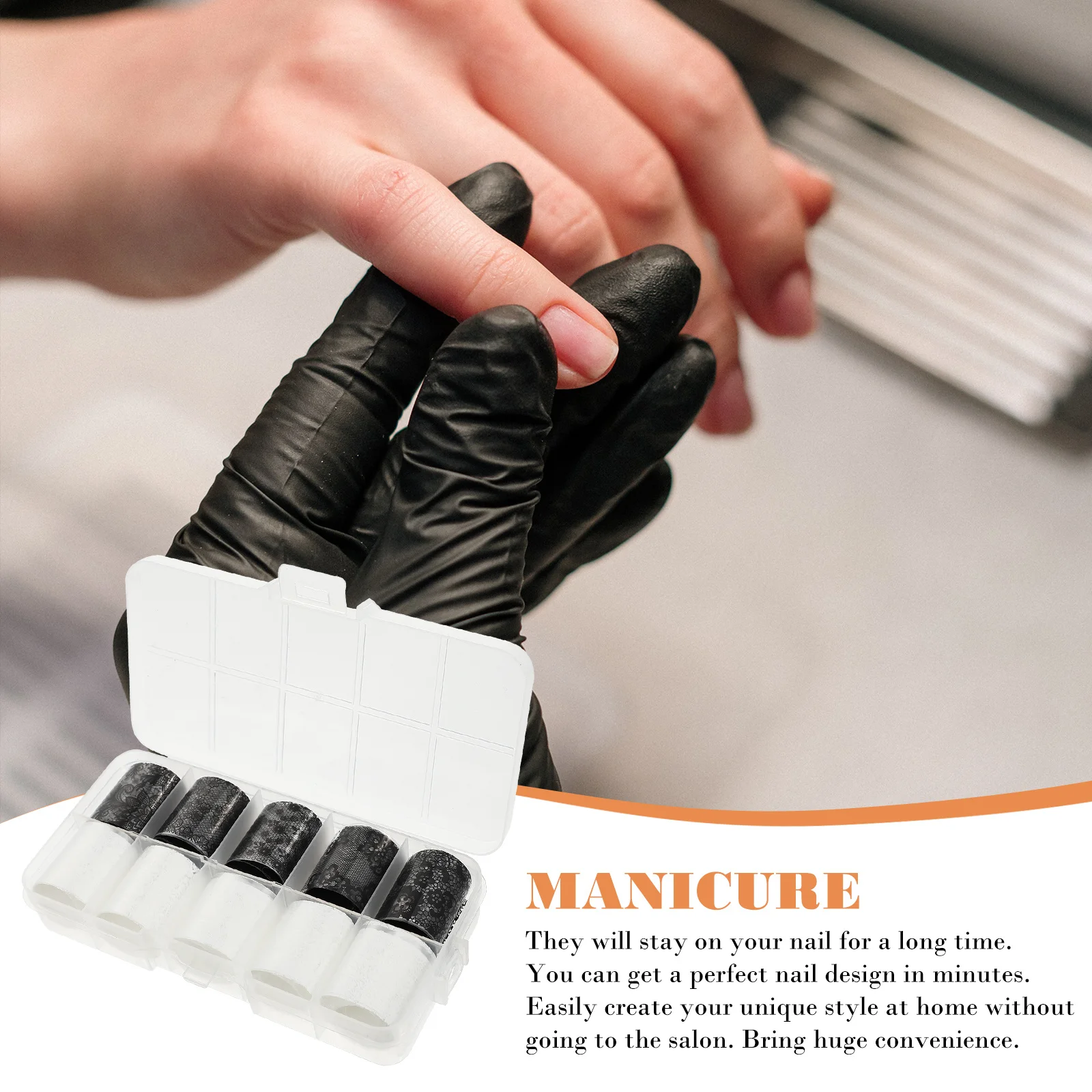 

30 Rolls Lace Star Nail Art Stickers Odorless Safe for Skin Quick DIY Manicure Decals Perfect Gift Nail Decors for Birthday