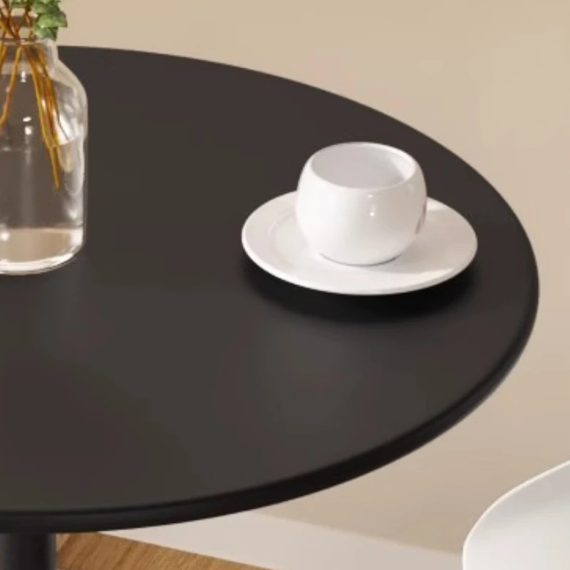 Meja Kafe Konter Bar Tinggi Meja Bundar Sudut Pusat Santai Meja Kafe Kesederhanaan Furnitur Kafe Besi Meja La Basse MHKFZ