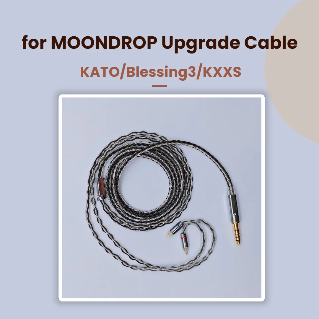 

for MoonDrop KATO, Starfield 2, Blessing 3 DIY Cable Material, 3.5/4.4mm Headphone Cable, 0.78mm Headphone Upgrade Cable