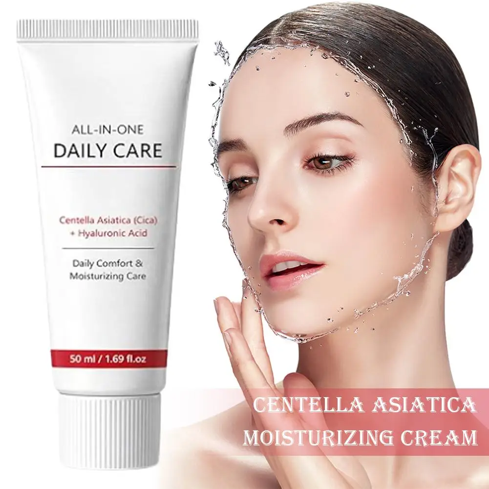 Centella Soothing Cream Face Moisturiser With Centella Asiatica, Fast-Absorbing & Nourishing Hydrating Face Cream Skin Care 50ml