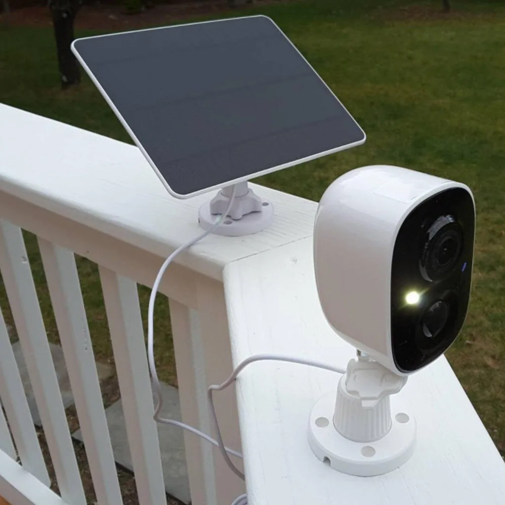 

12W Camera Solar Panel Charger IP65 Waterproof Outdoor Solar Cells Charger 360°Adjustable Mounting for Small Home Light System