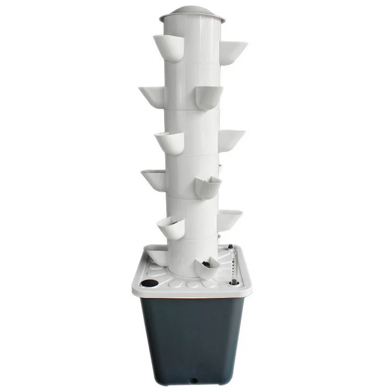 

Hydroponic column tower for soilless cultivation with plant lamp Vegetable growing machine 10 holes 15 holes, 20 holes 25 holes,