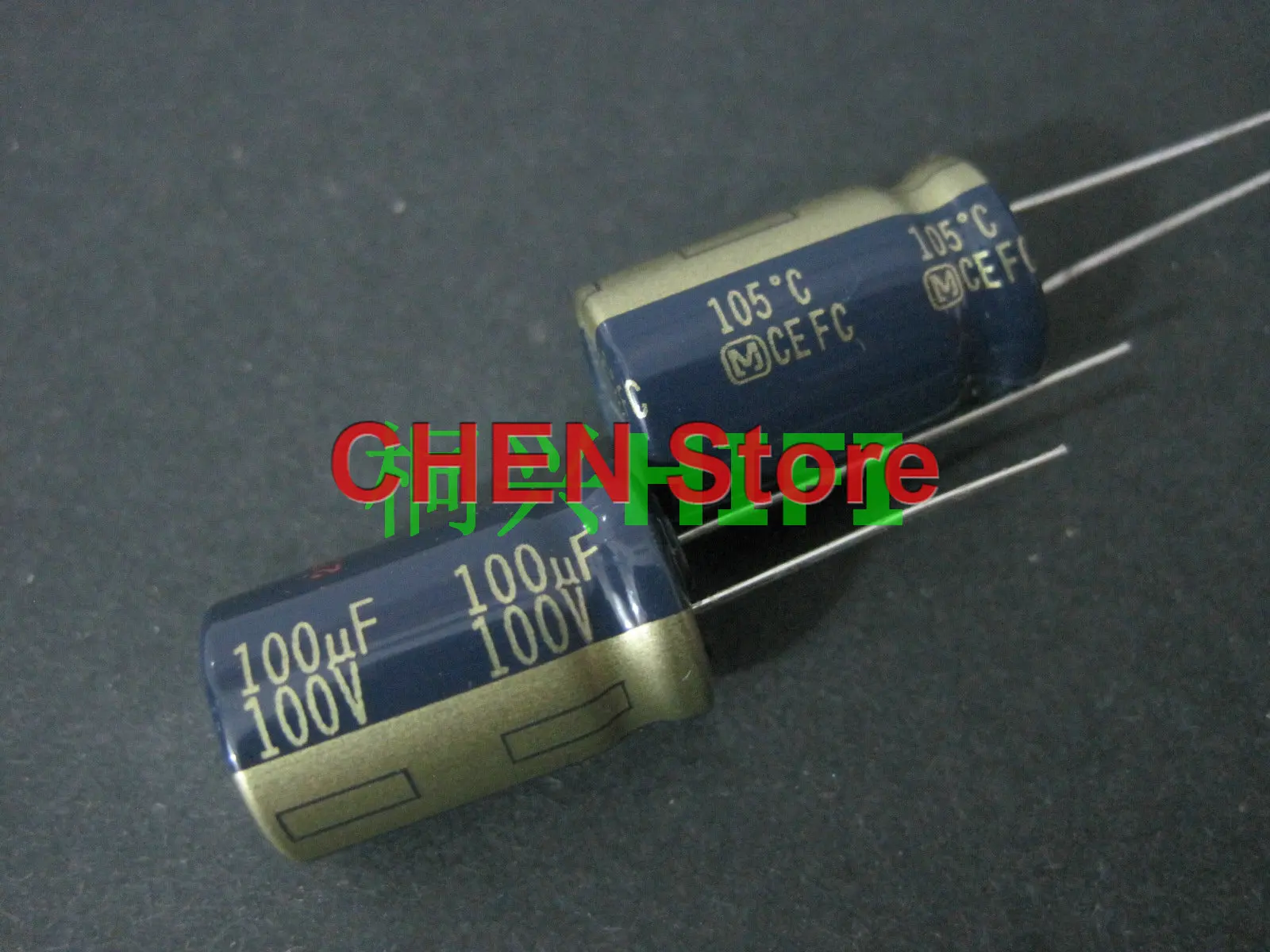 capacitor matsushita fc 100v100uf 125x20 mm ultra baixa resistencia interna capacitor eletrolitico ce 100uf 100v ouro palavra 20 pecas 01