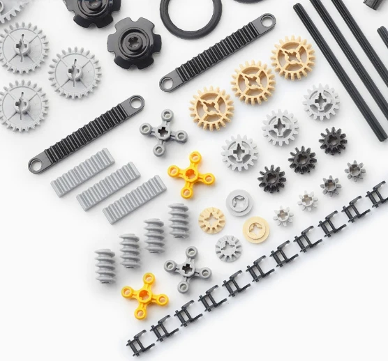 Ensemble de briques de bras de levage de broche, pièces techniques en vrac MOC, connecteur d'essieu, engrenage 40 dents, blocs de construction, jouets technologiques compatibles, 116 pièces