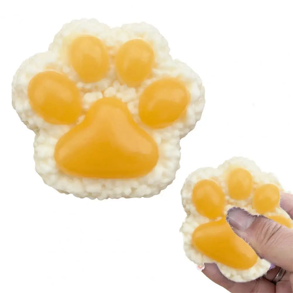 Cat Paw Fidget Toy Handmade Cat Paw Squeeze Toy for Stress Relief Stimulation Soft Fidget Toy for Kids Teens Adults for Anxiety
