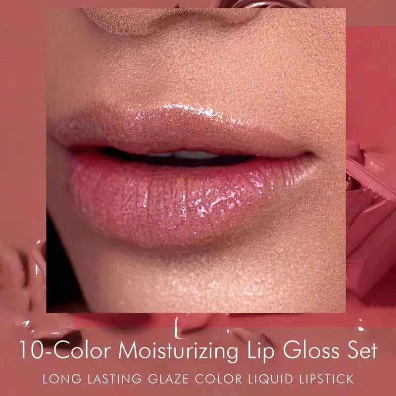 10 colors/set Matte Lipstick Waterproof Long-lasting Smooth Moisturizing Lip Balm Lightweight Lip Glaze Makeup Cosmetics